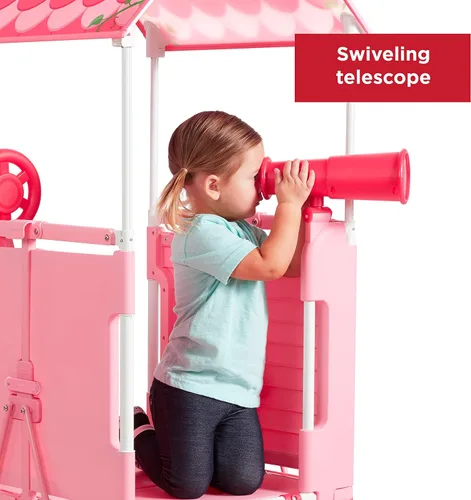 Vista 11 de Radio Flyer - Castillo de princesa desplegable para jugar, escalador para niños pequeños, edades 2-5
