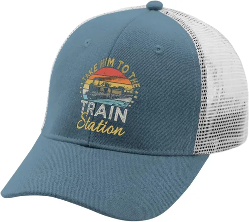 Vista 2 de Baseball Cap Take Him to The Train Station Dad Hat for Women Funny Dad Hat Adjustable