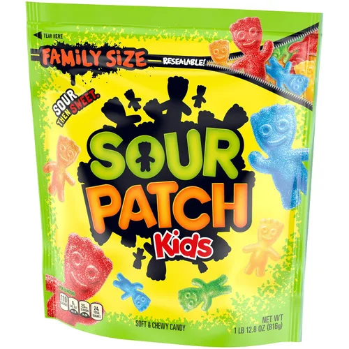 Vista 12 de SOUR PATCH KIDS - Caramelos suaves y masticables, tamaño familiar, bolsa de 1.8 libras (paquete de 2)