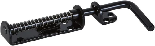 Vista 6 de National Hardware N109-214 V1142 Perno deslizante de servicio pesado con resorte, sin tamaño, negro
