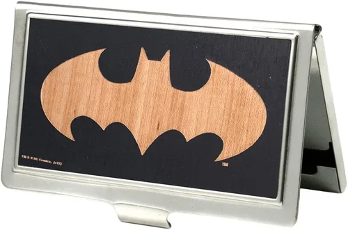 Vista 12 de Buckle-Down Tarjetero BATMAN ARKHAM ASYLUM Joker Pose Plata Cepillada - Pequeño