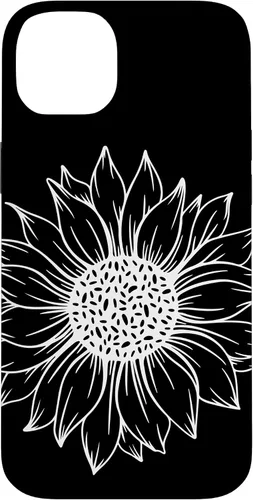Vista 15 de iPhone 16 Cute and Beautiful White Flower of Sunflower Case