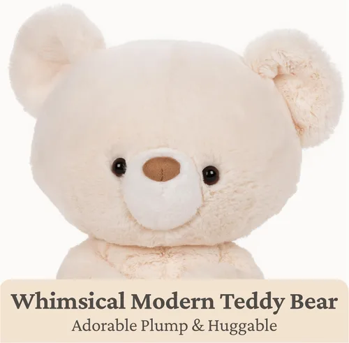Vista 2 de GUND Oso de peluche Kai, animal de peluche prémium para edades de 1 año en adelante, vainilla/crema, 12 pulgadas