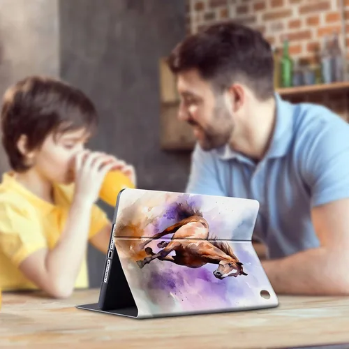 Vista 92 de Funda para tablet Kindle Fire 7 2019/2017 lanzamiento 9ª/7ª generación 7 pulgadas, ligera, protectora de piel sintética, cubierta inteligente