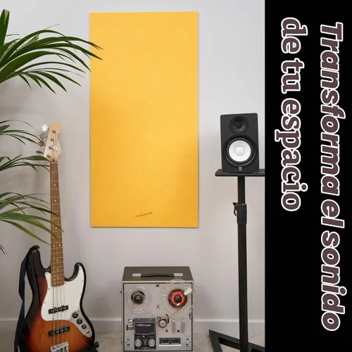Vista 8 de Panel acústico, grande, 46" x 23", negro