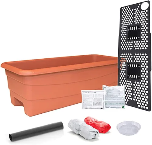 Vista 6 de EarthBox 80653 Junior Garden Kit, Orgánico, Chocolate