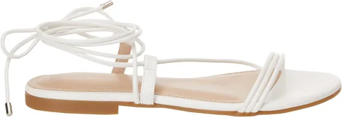 Vista 5 de The Drop Sandalias planas Samantha con cordones para mujer