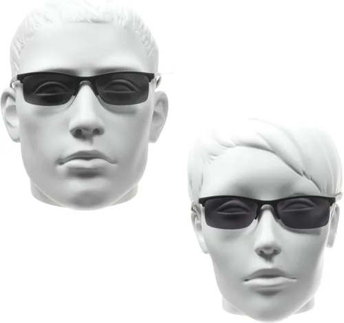 Vista 3 de proSPORT Gafas de lectura tintadas para lectores de gafas de sol semi sin montura cuadrada para hombres y mujeres, no bifocales