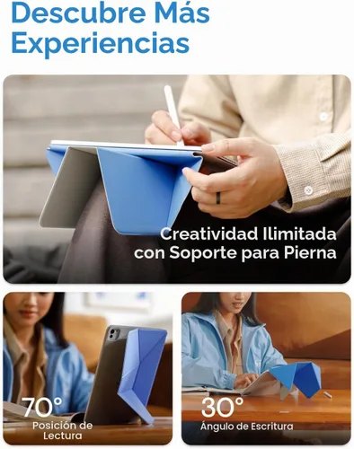 Vista 7 de MOFT Soporte dinámico para tablet compatible con iPad mini A17 Pro 2024 y iPad mini 6th A15 2021, funda magnética delgada para tablet con más de 20