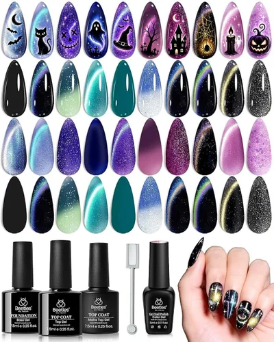 Vista 26 de Beetles - Juego de 44 esmaltes de uñas de gel, colección Colorful Muse, 36 0-0 Musa colorida