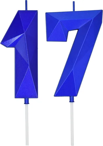 Vista 233 de DERVENTA Vela Grande de Cumpleaños Número 3D Verde Luminoso de 3.7 Pulgadas Celebración de Fiesta Aniversario Decoración Adorno para Pastel 1 Pieza