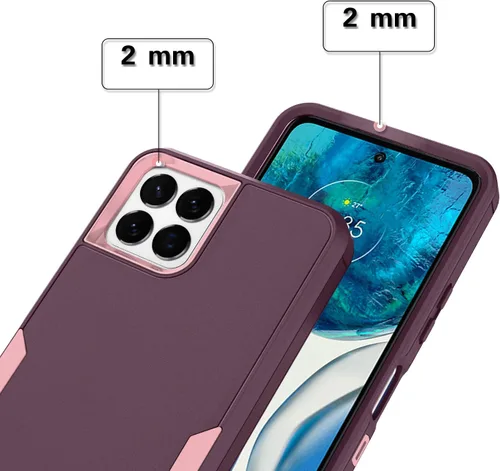 Vista 2 de Asuwish Funda para teléfono Boost Mobile Celero 5G Plus de 7 pulgadas 2023 con cubierta protectora de pantalla de vidrio templado y accesorios