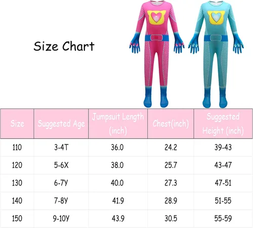 Vista 3 de MEHKFAB Girls Superhero Halloween Cosplay Costume Movie Character Dress Up with Mask