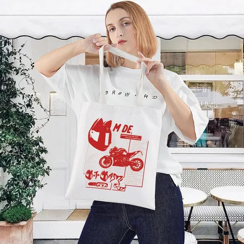 Vista 2 de LEVLO Bolsa de lona de Motomami para cantante inspirada en canciones, regalo para álbum de música latina, bolsa de hombro para fanáticos de cantantes