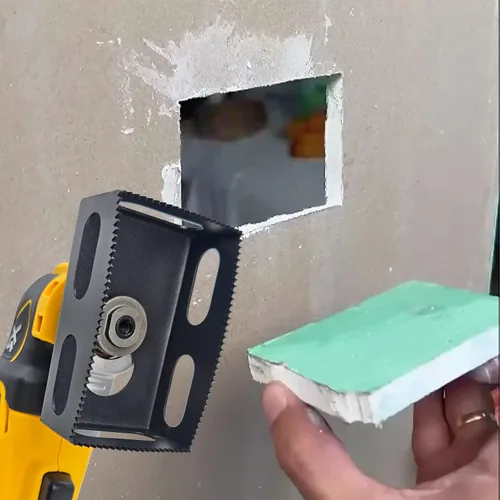 Vista 8 de 1 pieza de cortador de ranura rectangular mejorado, compatible con herramientas multifuncionales oscilantes Dewalt 20V y Milwaukee M18, cortador