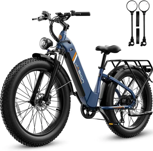 Vista 15 de Jasion Bicicleta eléctrica Thunder/PRO/ST, 2000 W/1800 W Peak Ebikes para adultos, neumático de grasa de 26 pulgadas, mejor bicicleta eléctrica