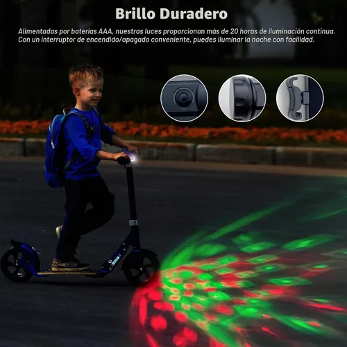 Vista 3 de Luz LED para scooter de discoteca, accesorios de luz para scooter, color RGB y patrones dinámicos, compatible con manillar de scooter, ángulo