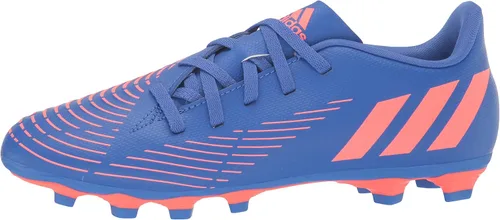 Vista 8 de adidas Unisex Edge.4 Flexible Ground Soccer Shoe, Core Negro-blanco-rojo vivo