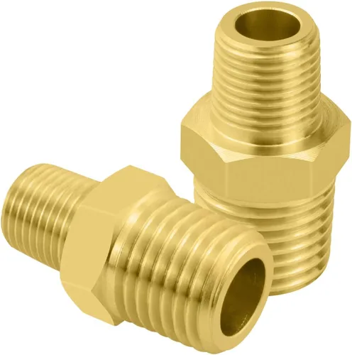 Vista 9 de SDTC Tech Paquete de 2 conectores de rosca macho NPT de 1/2 pulgada a rosca macho NPT de 1/2 pulgada, adaptador reductor de rosca macho NPT de 1/2