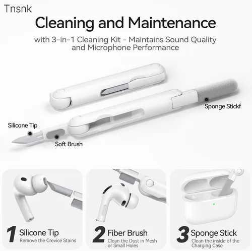 Vista 4 de Funda para AirPods Pro 3 2025 con tapa magnética, bonita funda de silicona suave compatible con Apple Airpods Pro de 3ª generación, funda rosa