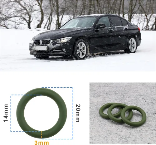Vista 3 de 5 piezas de repuesto para tubo guía de aceite 11437794698 compatible con BMW Serie 1 Serie 3 Serie X3 Z4 E87 E46 E90 E83 E85 Junta de sello de junta