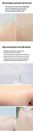 Vista 5 de Suero coreano para el cuidado de la piel con vitamina B, suero C para la cara, niacinamida, 10% de zinc, 1% y 1%, suero facial hidratante K Beauty