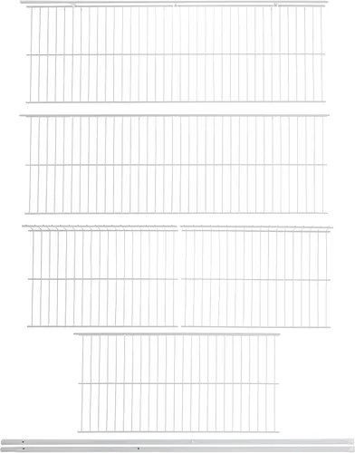 Vista 12 de Rubbermaid: kit de estante de lino para montaje directo, longitud de 3 pies, color blanco
