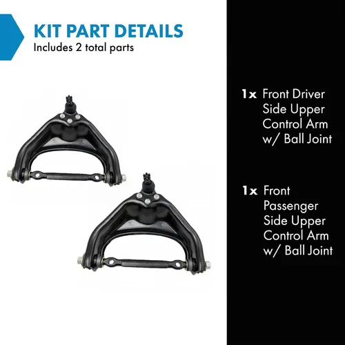 Vista 579 de Conjunto de Brazo de Control Inferior Delantero y Junta Esférica TRQ para Lado del Conductor y del Pasajero 2 Piezas Compatible con Ford Mustang GT