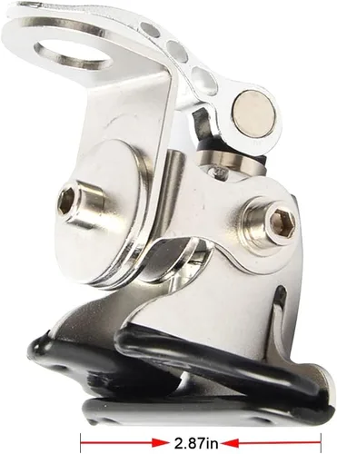 Vista 2 de HYS Soporte de antena de automóvil de acero inoxidable para montaje en tapa de maletero Hatchback, ángulo ajustable HYS TC-7 para vehículo móvil