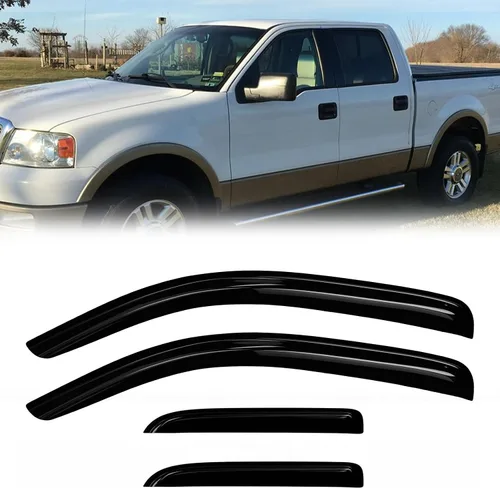Vista 31 de Protectores de lluvia de ventana para Ford F150 SuperCab 2004-2014 2 piezas deflector de ventana para 09-14 F-150 con 2 puertas delanteras