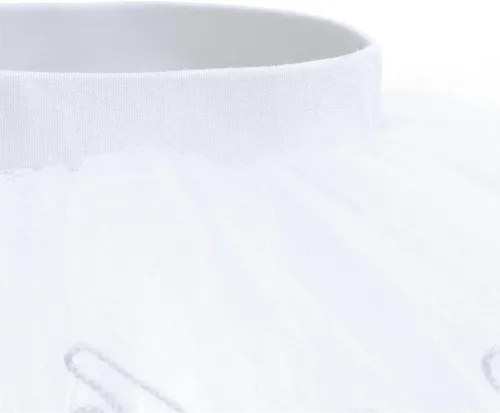Vista 3 de Falda tutú para niñas, faldas elásticas de ballet de 4 capas, tutú de tul para niños pequeños