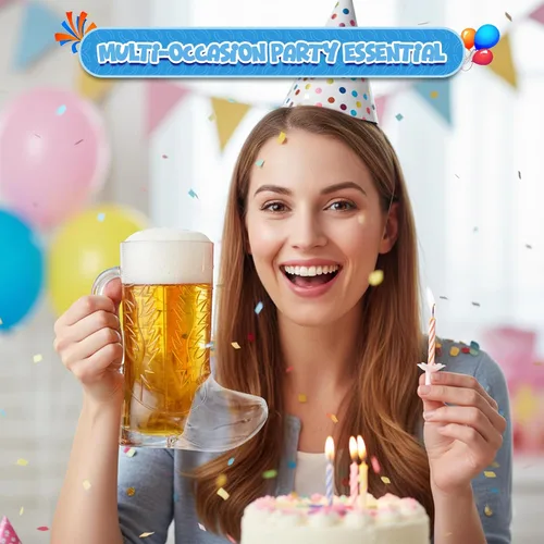 Vista 16 de 4E's Novelty 10 tazas de botas de vaquero (paquete de 10) de plástico duro reutilizable de 17 onzas, sin BPA, para suministros de fiesta temática