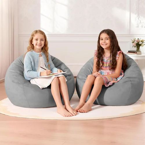 Vista 29 de Homguava - Sillón puff de 3 pies Sillón estilo puff grande de 3 pulgadas con relleno de espuma viscoelástica, sofá suave con funda de terciopelo