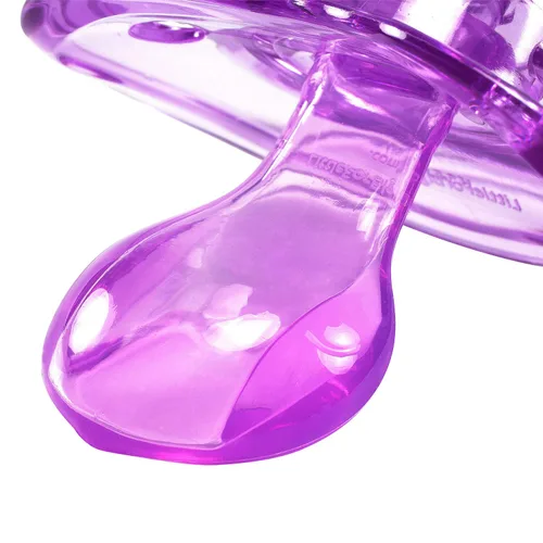 Vista 6 de LittleForBig BigShield - Juego de chupetes brillantes para adultos, color azul y morado Azul y púrpura