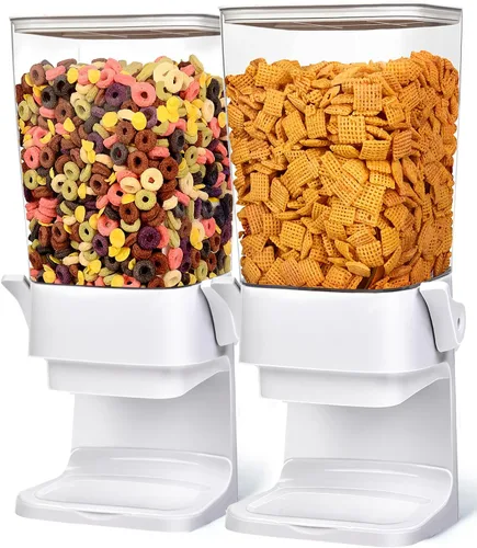 Vista 11 de Dispensador de Cereales para Encimera, Contenedores de Cereales de 5.5L Dispensador de Almacenamiento para Despensa, Contenedores de Arroz