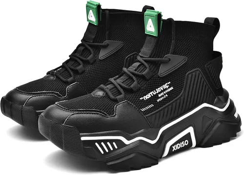 Vista 5 de SANNAX Zapatos deportivos de moda para hombre, zapatos para caminar, zapatos casuales de alta calidad para hombre