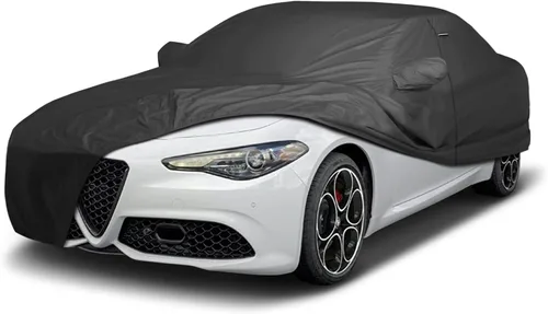 Vista 41 de iCarCover Funda de automóvil personalizada de alta calidad para Alfa Romeo 147 2002-2007, resistente, impermeable, para todo tipo de clima, lluvia