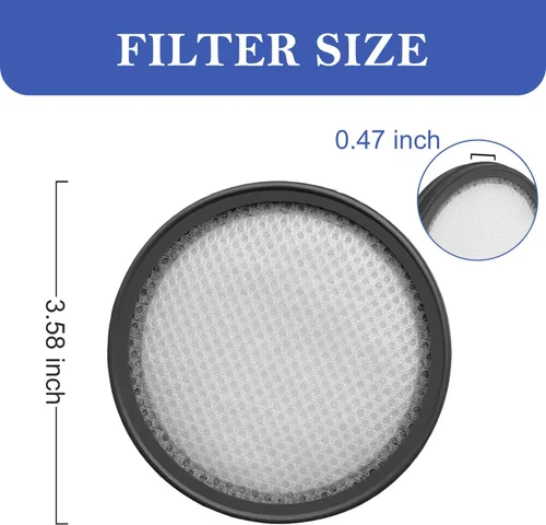 Vista 2 de Filtro WC01 compatible con aspiradora Vipsun y HOUSBRUSH U9