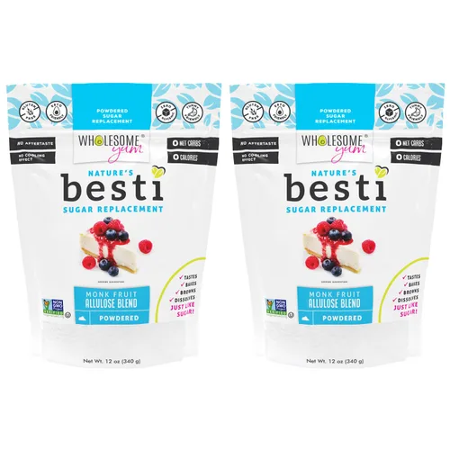 Vista 11 de Wholesome Yum Besti - Sustituto natural de azúcar en polvo, mezcla de edulcorante de frutas monje Keto Confectioners con alulosa (sin eritritol)