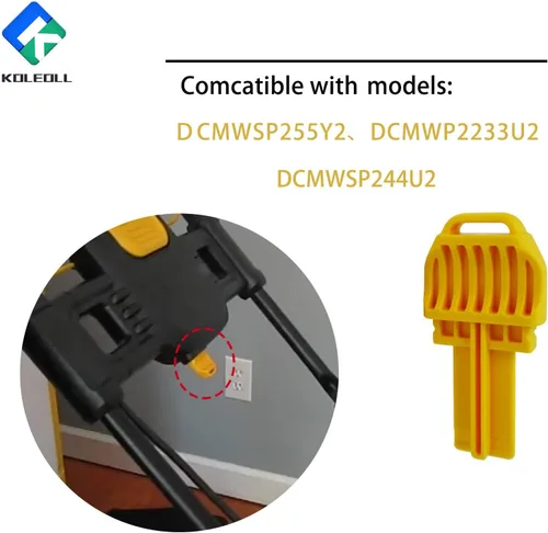 Vista 4 de N835578 Llave de seguridad para cortacésped compatible con cortacésped DCMWSP255Y2 DCMWP233U2 DCMWSP244U2