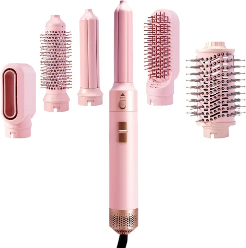 Vista 9 de 5 en 1 cepillo de aire caliente y secador de pelo, envoltura automática Airstyler con difusor, secador de pelo FlexStyle de alta velocidad de 110000