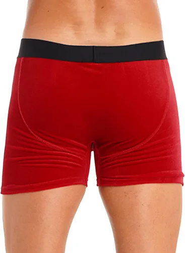 Vista 3 de Disfraz de Navidad de Papá Noel para hombre, ropa interior tipo bóxer