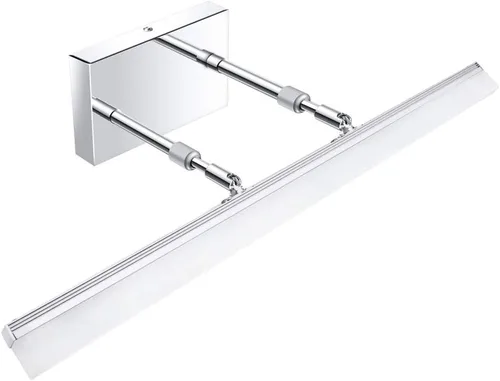 Vista 27 de Aipsun Luces LED de tocador de 15.7 pulgadas ajustables para baño, lámpara de pared para baño, accesorio de iluminación sobre espejo cromado moderno