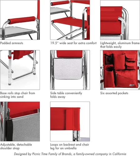 Vista 12 de PICNIC TIME Silla deportiva NHL Rojo