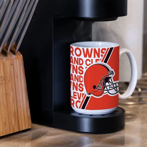 Vista 5 de Rico Industries NFL Football 15 oz White Ceramic Mug