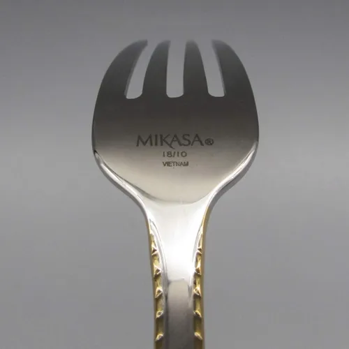 Vista 5 de Mikasa Cameo Gold 18/10 - Tenedor de acero inoxidable (juego de doce)
