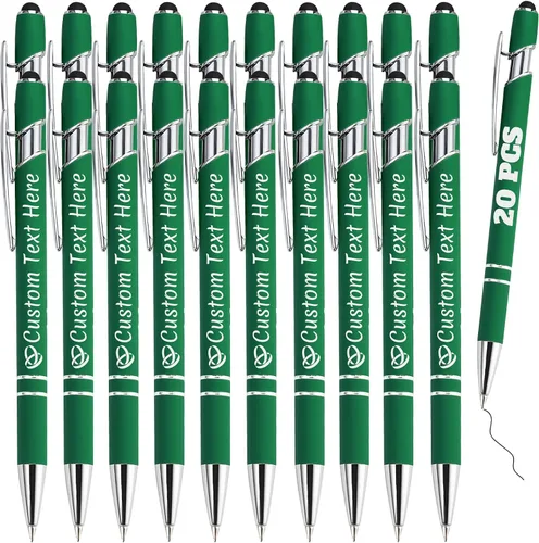 Vista 76 de Bolígrafos personalizados a granel 10 con nombre, grabados con punta de lápiz, bolígrafos de bola personalizados de escritura suave, regalos