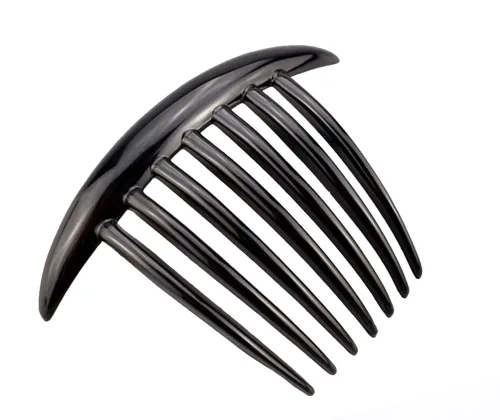 Vista 4 de Peine de pelo lateral de plástico para mujer con siete dientes, juego de 6 (3 colores, cada 2 piezas)