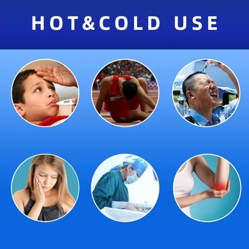 Vista 6 de Envoltura de terapia de hielo para tobillos/deportes, paquete de gel de hielo frío caliente con soporte ajustable para esguinces de tobillos