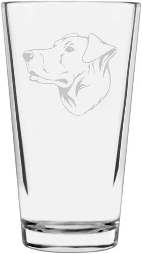 Vista 259 de Podenco Canario - Vaso de pinta de 16 onzas con temática de perro personalizado